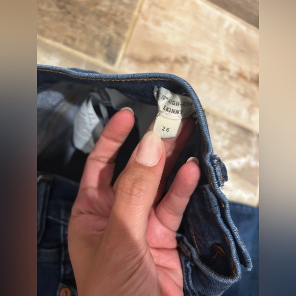 Madewell High Rise Skinny Blue Jeans - Picture 5 of 8